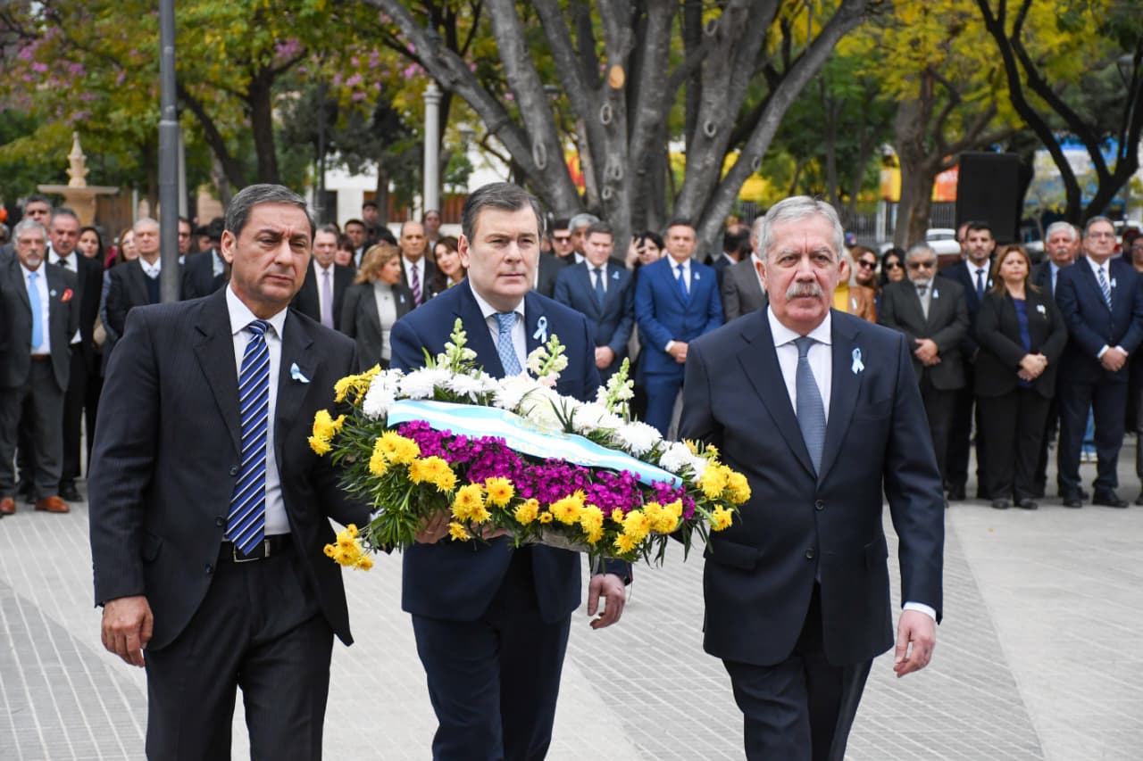 El Gobernador encabezó el acto central en homenaje al General San Martín