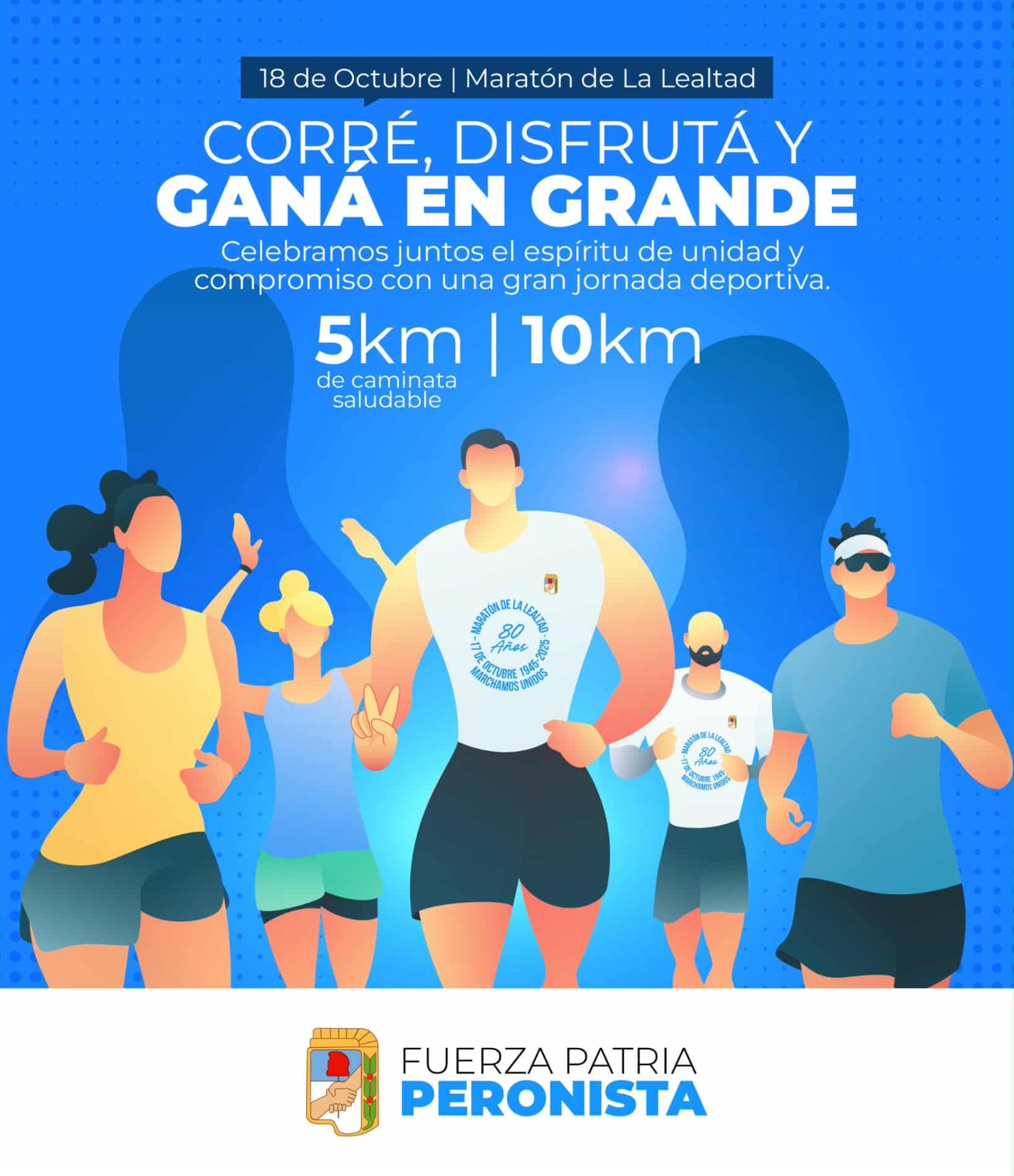 El peronismo conmemorará el Día de la Lealtad Popular con un acto y una maratón
