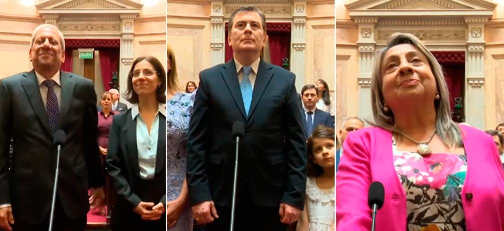 Juraron los senadores santiagueños Gerardo Zamora, Elia Moreno y Emilio «Pichón» Neder