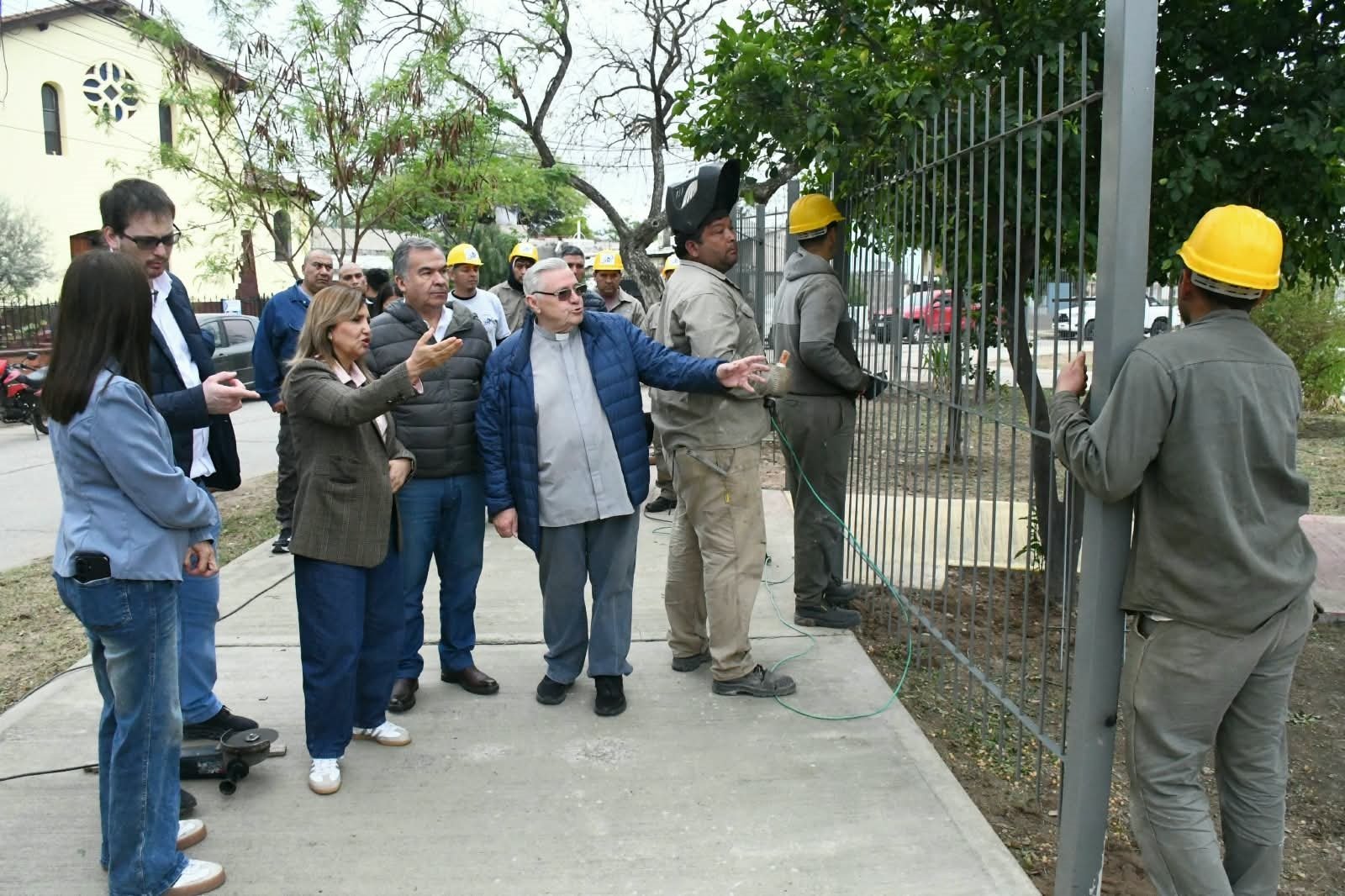 Avanzan los trabajos de mejoras en la plaza Santo Cristo